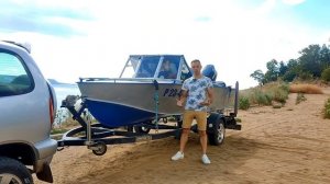 Доработка лодочного прицепа, установка роликовых ложементов