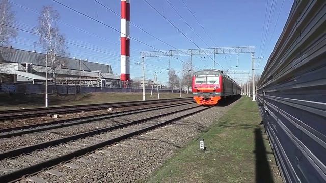 Электропоезд ЭД4М-0462 (ТЧ-7) скоростной пригородный поезд "РЭКС-экспресс" №7112 Москва - Раменское.