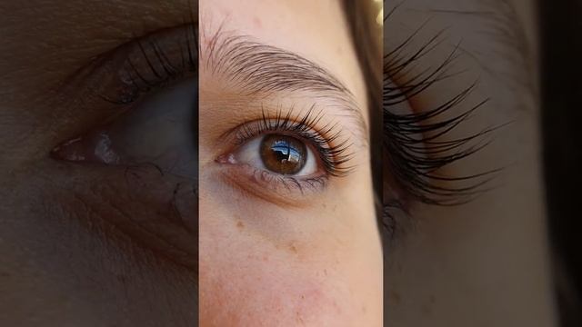 Ламинирование и LashBotox натуральных ресниц. Работа ученика. смотреть онлайн