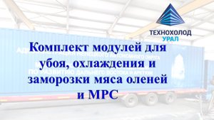 Убой оленя и заморозка мяса северных оленей и МРС. (мобильная бойня)