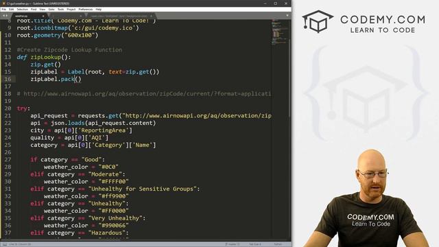 Add Zipcode Lookup Form - Python Tkinter GUI Tutorial 26 смотреть онлайн