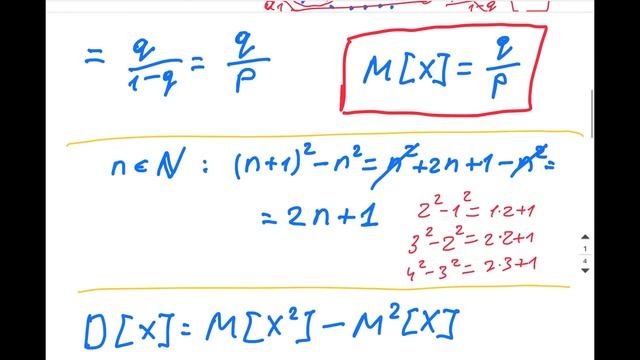 A.8.4+ Матожидание и дисперсия геометрического распределения. Вывод формул. смотреть онлайн