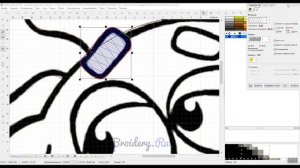 Уроки Embird: Файл вышивки "Лосяша"