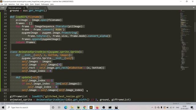 How to create and add glitched animated GIFs in a game | Pygame | Python смотреть онлайн