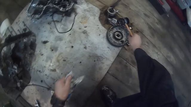 Часть 1-я разбор двигателя мотоцикла YAMAHA YZF 1000R смотреть онлайн