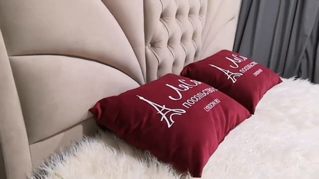 Кровать НИКА в обивке из ткани Модус2 смотреть онлайн