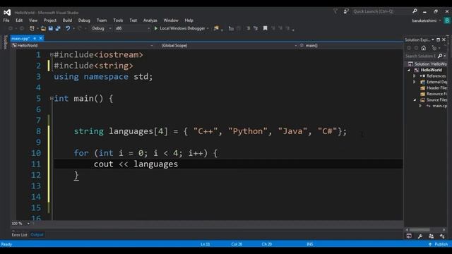C++ Arrays And Multidimensional Arrays