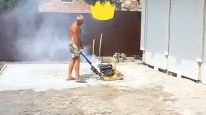 50 квадратов за 1 рабочий день. Укладка тротуарной плитки.