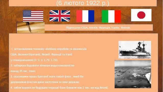 Вашингтонська конференція 1921 - 1922 рр.