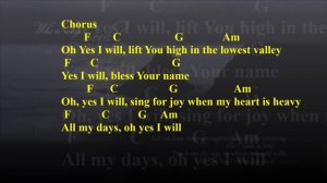 Yes I Will - Vertical Worship (Lyrics and Chords)
