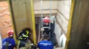 Занятия по ПСП с ручными пожарными лестницами (штурмовая лестница) в Московском учебном центре ФПС.