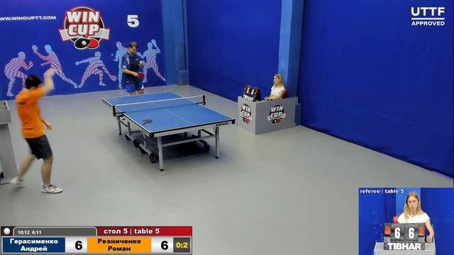 18:30 Герасименко Андрей 2-3 Резниченко Роман Cтол 5 ЮГ-3 05.07.21