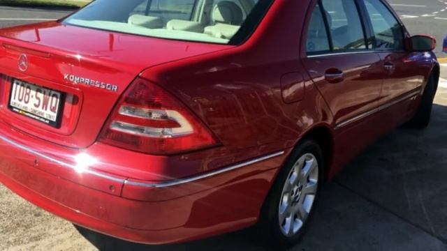 2005 Mercedes-Benz C180 W203 MY06 Kompressor Elegance A Shiraz Red 5 Speed Auto Tipshift Sedan смотреть онлайн