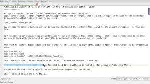 Automatic Deployment of React in ec2 with the help of jenkins and github - CI/CD