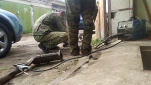 Сварка труб глушителя