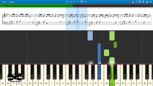 Заметался пожар голубой - Есенин (на пианино Synthesia cover) Ноты и MIDI