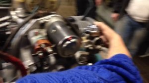 Доработанный двигатель от мотоцикла Урал, первый запуск.