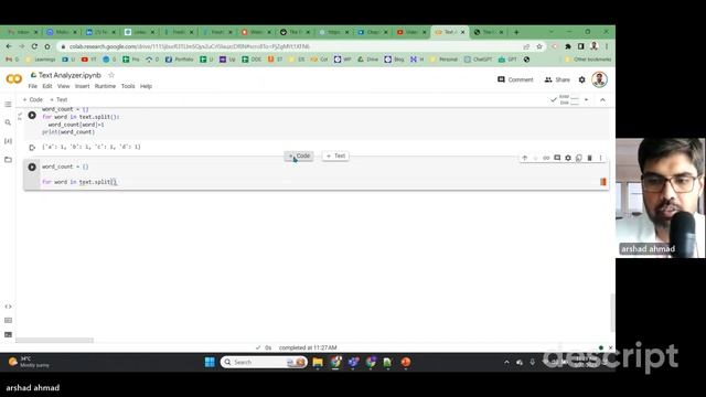 Python Project: Text Analyzer- Counting words and their frequency