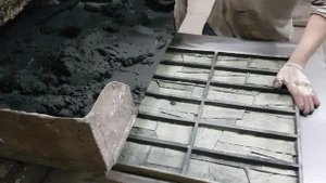 Как мы производим декоративный облицовочный камень./How we produce our manufactured facing stone.