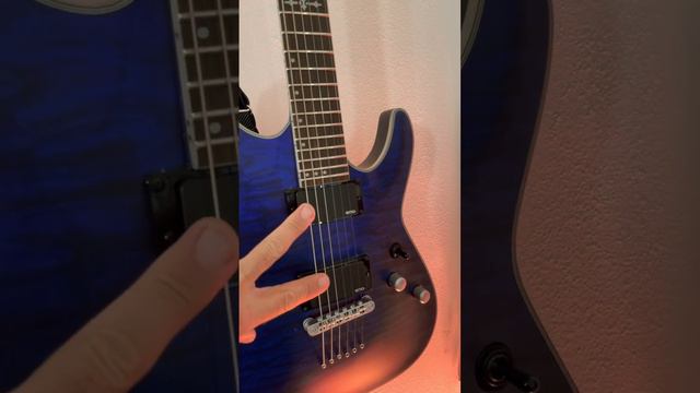 The Sweet Blue Schecter Guitar I Use for Drop Tuning, EMG Neck Thru Goodness Everytime! смотреть онлайн