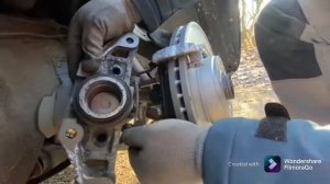 Audi a6 c6 4f 3.0 tdi # замена передних тормозных колодок #