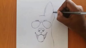 How to draw a dog easy step by step for beginners || dog drawing tutorial