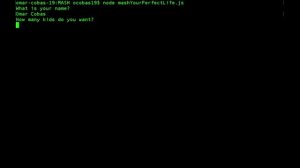 Mash Terminal Game (JavaScript and Node.js)