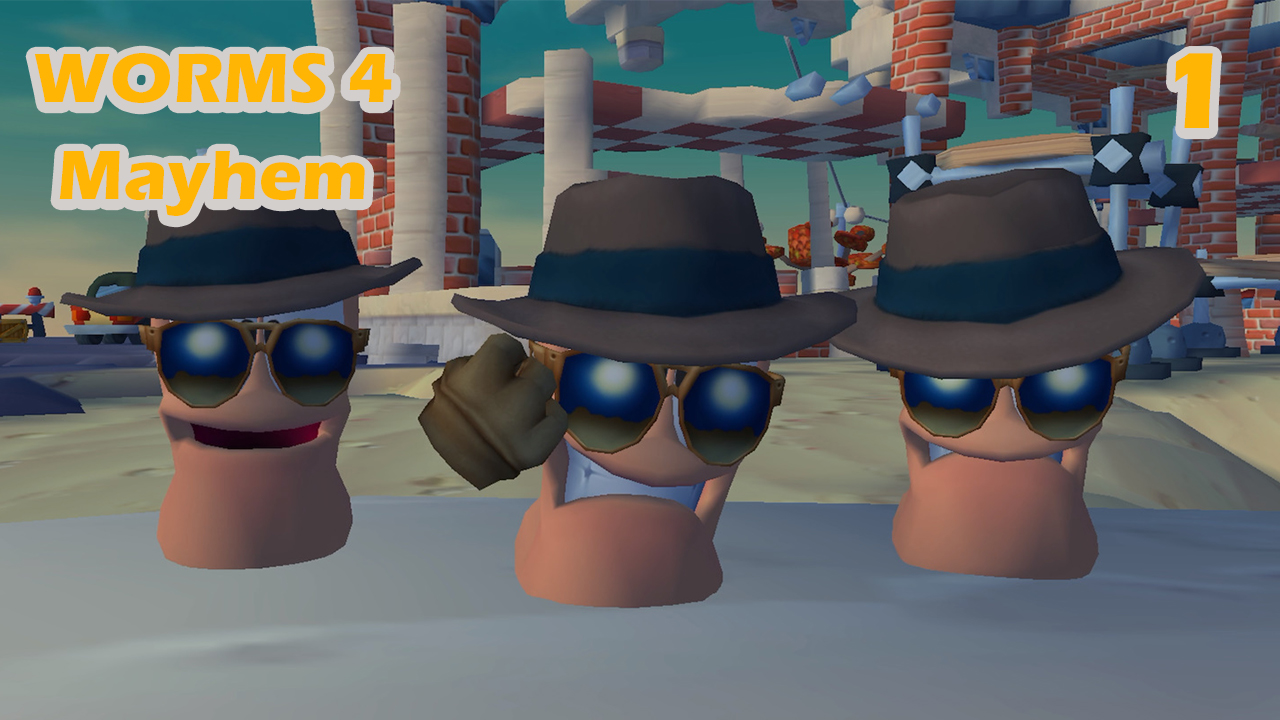 Worms 4 Mayhem – Червячные Богатыри на службе у профессора! №1 смотреть онлайн