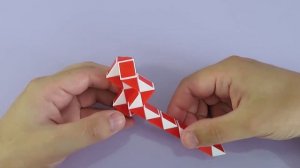 СЕРДЕЧКО № 2 ❤️ из змейки Рубика - схема сборки. Фигура № 75