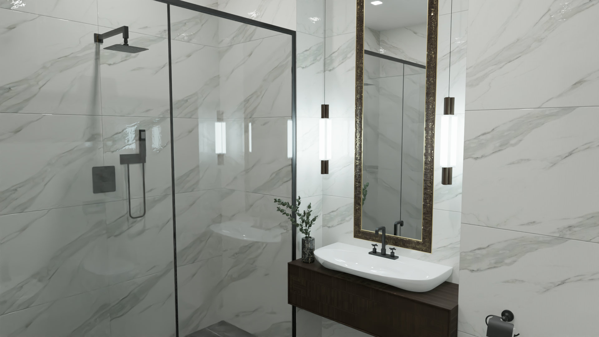 Раскладка плитки в 3D - Infinity Ceramica Montello смотреть онлайн