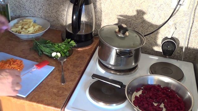 Готовим Борщ домашний с мясом. Рецепты от бабушки.