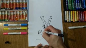 Как нарисовать крокодила / Урок Рисования / How to draw a crocodile / Drawing Lesson