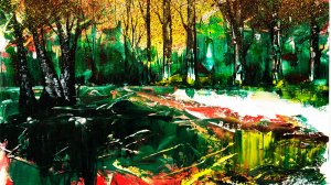 Как нарисовать осень в лесу легко. Как нарисовать осенний пейзаж гуашью. Рисуем осенний лес.