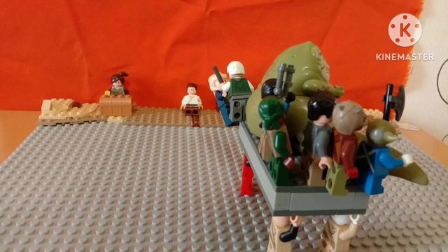 Джабба Хатт и бандиты. Часть вторая. Лего анимация. смотреть онлайн