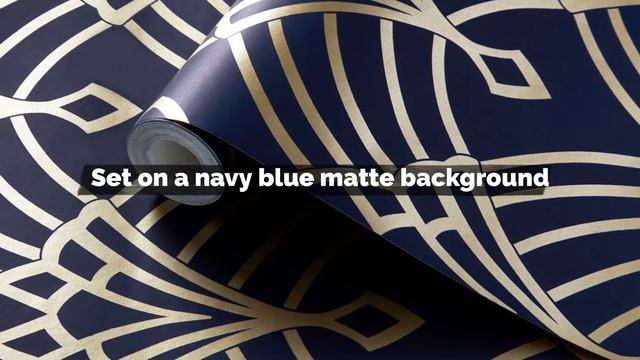 Waldorf Art Deco Wallpaper Navy/Gold World of Wallpaper - WOW034 смотреть онлайн