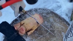 Нож пластунский сталь кованая 95х18