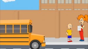 Miss Martin Leaves Caillou Behind On The Field Trip/FIRED