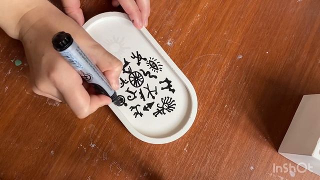 Поднос из гипса | В ЭТНО СТИЛЕ | Рисунки на изделиях смотреть онлайн