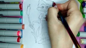 Как легко поэтапно нарисовать Кикимору болотную. Уроки рисования для детей и начинающих