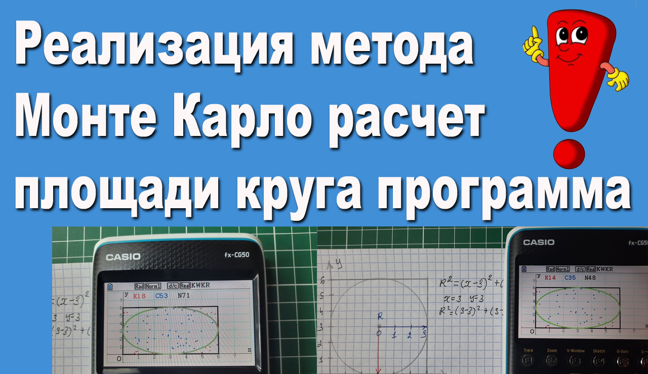 Реализация метода Монте Карло расчет площади круга программа