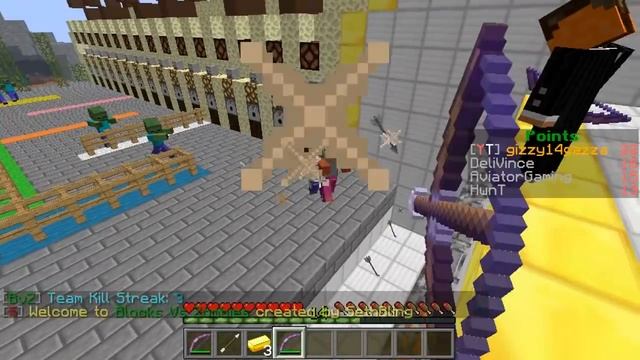 Minecraft: Mini Game: Blocks Vs Zombies! (Server Edition!) w/ Gizzy & Friends! смотреть онлайн