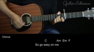 Easy On Me - Adele | EASY Guitar Tutorial with Chords / Lyrics