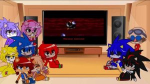 sonic characters react to prey (starved eggman) | gya gacha (PART 1/2) | (my au)