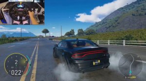 900HP Dodge Charger SRT Hellcat RedEye Widebody Full Send! - The Crew Motorfest | Moza R9