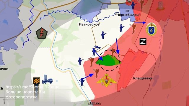 Карта фронта на украине на сегодня на карте