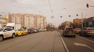 724 маршрут автобуса. 06.04.2021 год. Москва.
