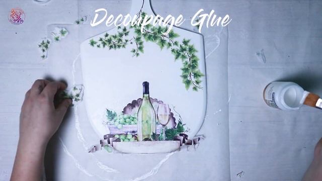 184 DECOUPAGE DESKA DESKAOZDOBNA BOARD DECOUPAGE TUTORIAL DIY декупаж