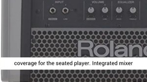 Roland PM 100 Compact Electronic V Drum Set Monitor, 80 Watt