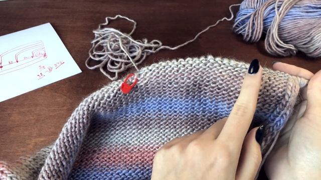 Вяжем жилет узором "Листья на ветке" ♥ Часть 2. Спинка ♥ Вяжем спицами ♥  Wild Rose ♥