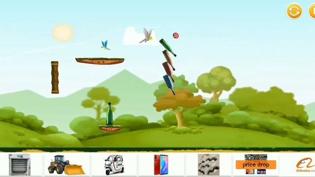 Bottle Shooting Game | Knockdown Bottles | advance game tricks | best game play смотреть онлайн